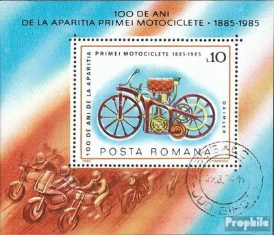 Produktbild von Briefmarken Rumänien 1985 Mi Block217 (kompl.Ausg.) gestempelt Motorräder