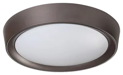 Imagen del producto de Rabalux 2987, lámpara de techo, color moka, 24W, 2000 lúmenes, marrón-blanco, redonda, RGB, regulable, diámetro 410 mm
