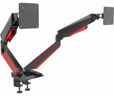 Image de Bras pour moniteur Rockstable | 2 moniteurs | écrans plats et incurvés de 15-32 pouces