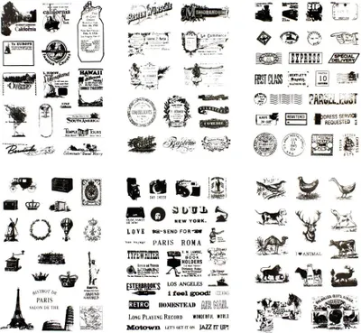 Produktbild von Oblique Unique 120 Retro Sticker Vintage Style Aufkleber Reisen Sehenswürdigkeiten
