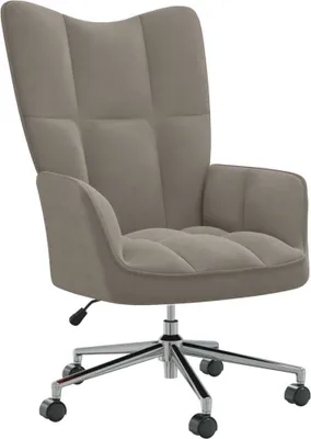 Obrázok produktu pre VidaXL 328161, Zamat, Šedá, Pena, 615 mm, 690 mm, 1020 mm
