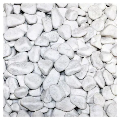Produktbild von Hamann Marmorkies Carrara 15-25 mm 25 kg für dekorative Gartengestaltung, Wege, Einfahrten, Beete, Kiesgitter, Garten