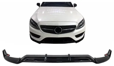 Obrázok produktu pre Lem nárazníka pre Mercedes C W205 S205 A205 C205 14-19 Sport Line Gloss Black.
