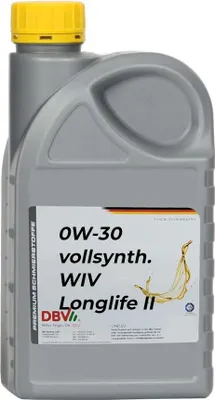 Produktbild von DBV 0W/30 vollsynthetisch für VW WIV Longlife II 10 x 1-Liter-Dose