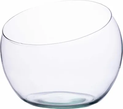 Immagine prodotto di Ecoglassworks Glasschale Slant, Dekoschale, Recyceltes Glas, Transparent, Ø 20.5 cm, Ball D-20.5 Slant