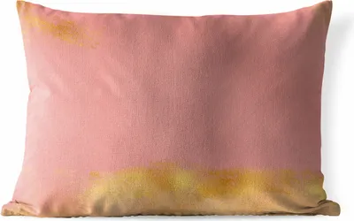 Produktbild von MuchoWow® Outdoor Kissen - Muster - Rosa - Gold - 60x40 cm - Wetterfest - Lounge Kissen - Zierkissen - Kissen für Innenräume
