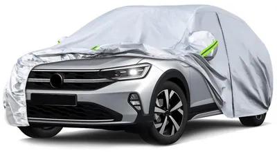 Produktbild von Autoabdeckung für VW Taigo 2020-2024, wasserdichte Vollgarage, Allwetterschutz, Silber