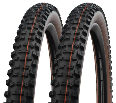 Produktbild von 2x Schwalbe Hans Dampf 65-622 SuperTrail schwarz/bronze Faltreifen 29x2.60