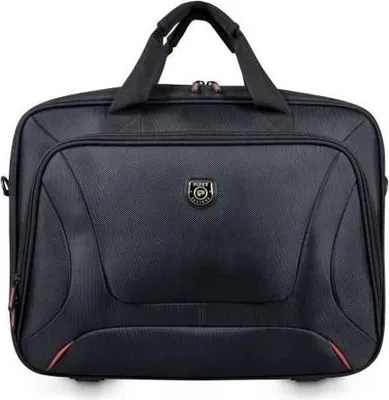 Productafbeelding van Laptophoes, Courchevel, geschikt voor 15,6-inch laptops, met trolleyband, tabletvak (geschikt voor 10-inch tablets), en een voorvak met organizer