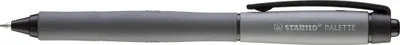 Immagine prodotto di Penna roller con meccanismo a pressione - STABILO PALETTE in nero - Larghezza linea F (0,4 mm) - Penna singola - Colore di scrittura nero