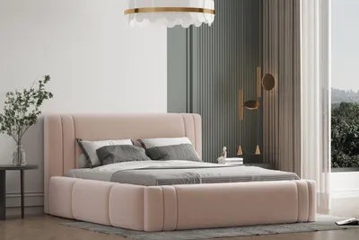 Produktbild von Polsterbett ROLI 180x200 mit Matratze, Bettkasten und Lattenrost. Farbe: Beige.