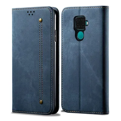 Obrázek produktu pro Huawei Mate 30 Lite Pouzdro, Kožené Peněženkové Pouzdro s Magnetickým Uzavíráním a Pouzdro s Funkcí Stojánku pro Huawei Mate 30 Lite modré