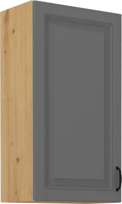 Obrázok produktu pre Vysoká horná skrinka SOPHIA - šírka 50 cm, šedá / dub artisan