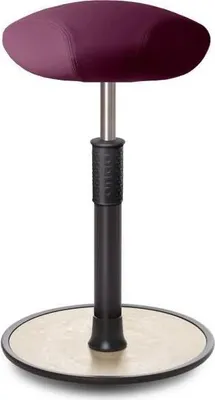 Produktbild von Sitz- Stehhocker Free Tall Triangel skai Nature Base Lila schwarz /cremeweiß.