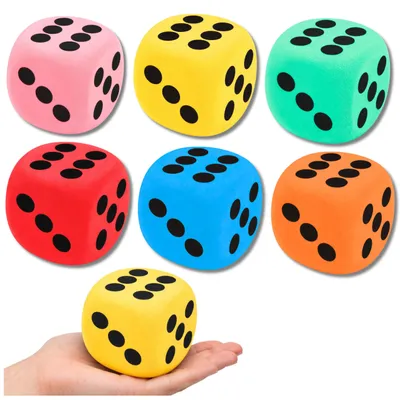 Produktbild von Große Schaumstoffwürfel zum Spielen von Lernspielen, Mix 8 cm