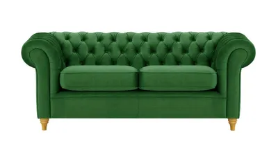 Produktbild von SLF24 - Dreisitzer-Sofa Chesterfield - dunkelgrün - Velluto 10