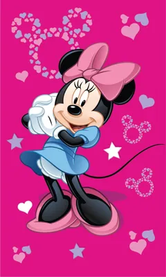 Immagine prodotto di JERRY FABRICS Asciugamano per bambini Minnie Pink 05 Cotone - Terry, 50/30 cm
