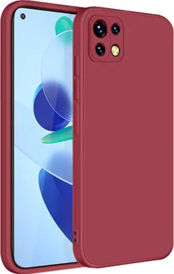 Produktbild von Xiaomi Mi 11 Lite Hülle, LaimTop Slim Liquid Silikon Gel Gummi Schutzhülle für Xiaomi Mi 11 Lite Rot
