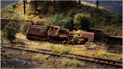 Produktbild von NOCH 60763 Vergessener Ort “Lokomotive”