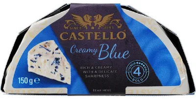 Zdjęcie produktu dla Castello Creamy Blue 150g Ser pleśniowy z przerostem niebieskiej pleśni
