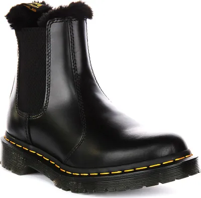 Produktbild von Dr Martens 2976 Leonore in Dunkelgrau Atlas für Damen – 5 UK - 38 EU - 7 US / Dark Grey Atlas