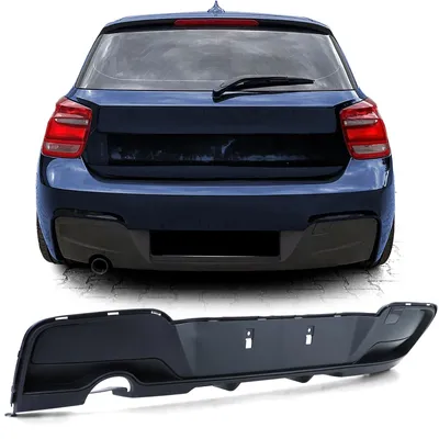 Für BMW 1er F20 F21 2011-2015 mit M-Paket Heckdiffusor Diffusor SCHWARZ MATT in der Farbe SCHWARZ von Carparts-Online GmbH