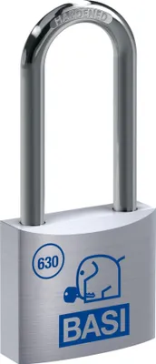 Produktbild von BASI - Vorhangschloss - VHS 630H - 40 mm - Verschiedenschließend - Bügelhöhe - 63 mm - 6302-4000