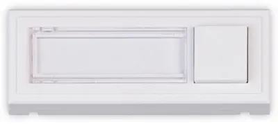Zdjęcie produktu dla Przycisk dzwonkowy HEIDEMANN Clipfix, czysta biel, 35x96x16 mm, podświetlany