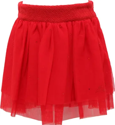 Zdjęcie produktu dla 7116R gonna rossa tiul strass bimba MISS BLUMARINE gonne spódnice dzieci