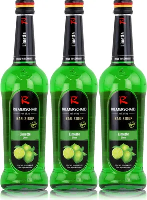 Produktbild von Riemerschmid Bar-Sirup Limette 0,7L - Cocktails Milchshakes (3er Pack)