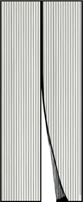 Produktbild von Fliegengitter Tür, Magnet Insektenschutz 90x210cm, Der Magnetvorhang Ist Ideal Für Die Balkontür, Kellertür und Terrassentür, Kinderleichte Klebemontage Ohne Bohren, Nicht Kürzbar Schwarz