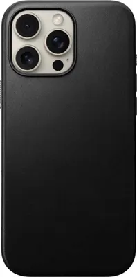 Produktbild von Nomad Modern Leder Hülle iPhone 16 Pro Max – Vollnarbenleder mit einzigartiger Patina – Kompatibel mit MagSafe und kabellosem Aufladen – Erhöhter Kamera-Ring für zusätzlichen Schutz