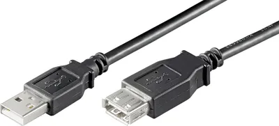 Zdjęcie produktu dla Goobay Przedłużacz USB 68903 USB 2.0 1,8 m wtyczka/A gniazdo czarny