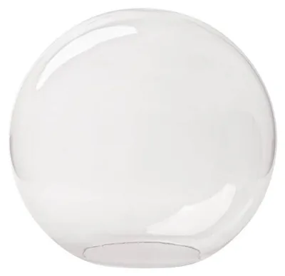 Image de Verre de rechange sphérique pour lampe, Ø 350 mm, transparent, verre pour luminaire, abat-jour sphérique, ouverture 150 mm