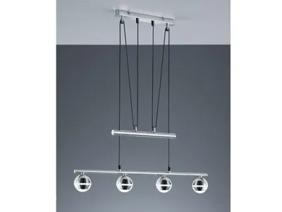 Immagine prodotto di Lampada a sospensione SMD LED JoJo, 4 x 4,2W LED, lunghezza 78 cm, plastica cromata