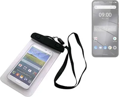 Produktbild von K-S-Trade Schutz Hülle Handy Hülle Kompatibel mit Gigaset GS5 Beach Bag wasserdicht 16cm x 10cm Schutzhülle Staub Sand Flachwasser Beachbag Case