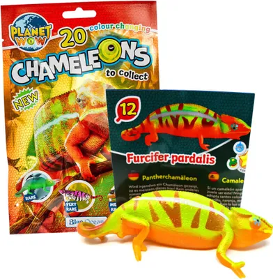 Produktbild von Chamäleons Sammelfiguren - Planet Wow - Super Selten 4 Effekte - Figur 12. Pantherchamäleon