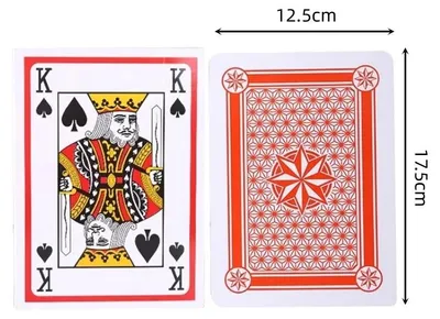 Produktbild von Jumbo XXL Spielkarten Pokerkarten, übergroßes Kartenspiel