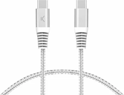 Immagine prodotto di Cavo da USB-C a USB-C KSIX Bianco