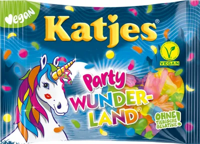 Produktbild von Katjes Wunderland Pink Edition Fruchtgummi für Veganer geeignet 175g
