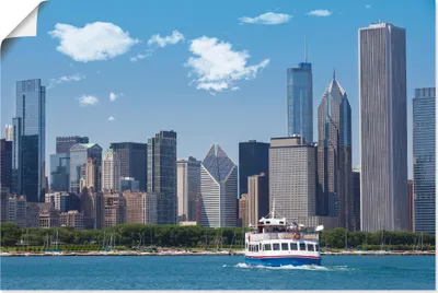 Produktbild von ARTland Poster Chicago Skyline Größe: 30x20 cm