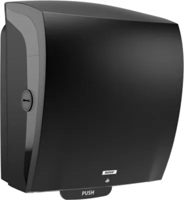 Zdjęcie produktu dla KATRIN 84753 Podajnik ręczników papierowych KATRIN Hybrid System 84753 czarny plastik