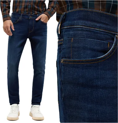 Produktbild von MUSTANG, Herren Jeanshosen, Skinny fit, ATLANTA SUPER SKINNY, W33 L32, Blau, Jeans, baggyjeans, buggy