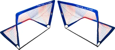 Obrázok produktu pre Pár POP UP bránok 1,2 x 0,9 m modrá/červená - POWERSHOT