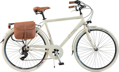Obrázok produktu pre Via Veneto by Canellini mestský bicykel muž hliník s bočnými taškami - Béžová 58