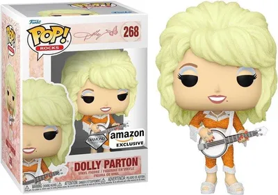 Produktbild von Figur Funko POP Dolly Parton 268 Dolly Parton diamond Special Edition Brokatowa