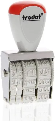 Produktbild von Trodat 797126 Rechteckig 1010 Classic Datumsstempel Deutsch, Monat abgekürzt, Abdruckgröße 4 x 26 mm
