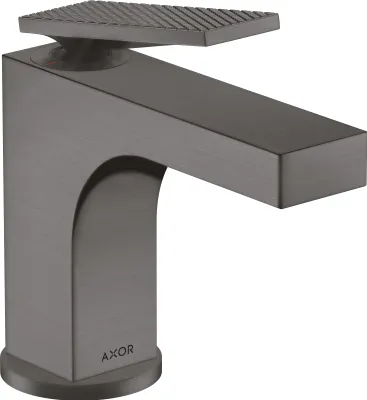 Produktbild von Einhebel-Waschtischmischer AXOR CITTERIO 90 m ZAG HGri Rautenschliff bru bl chrome Hebelgriff, Rautenschliff brushed black chrome