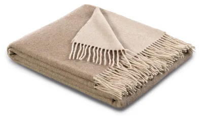 Image de Biederlack Couverture d'intérieur plaid de cachemire Couleur Nature Sand Taille 150 x 200cm