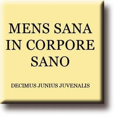 Productafbeelding van Museumwebshop – Koelkastmagneet, Decimus, Mens Sana in Corpore Sano
